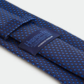 Royal Blue Woven Spot Silk Tie