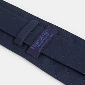 Self Spot Wool Silk Blend Tie