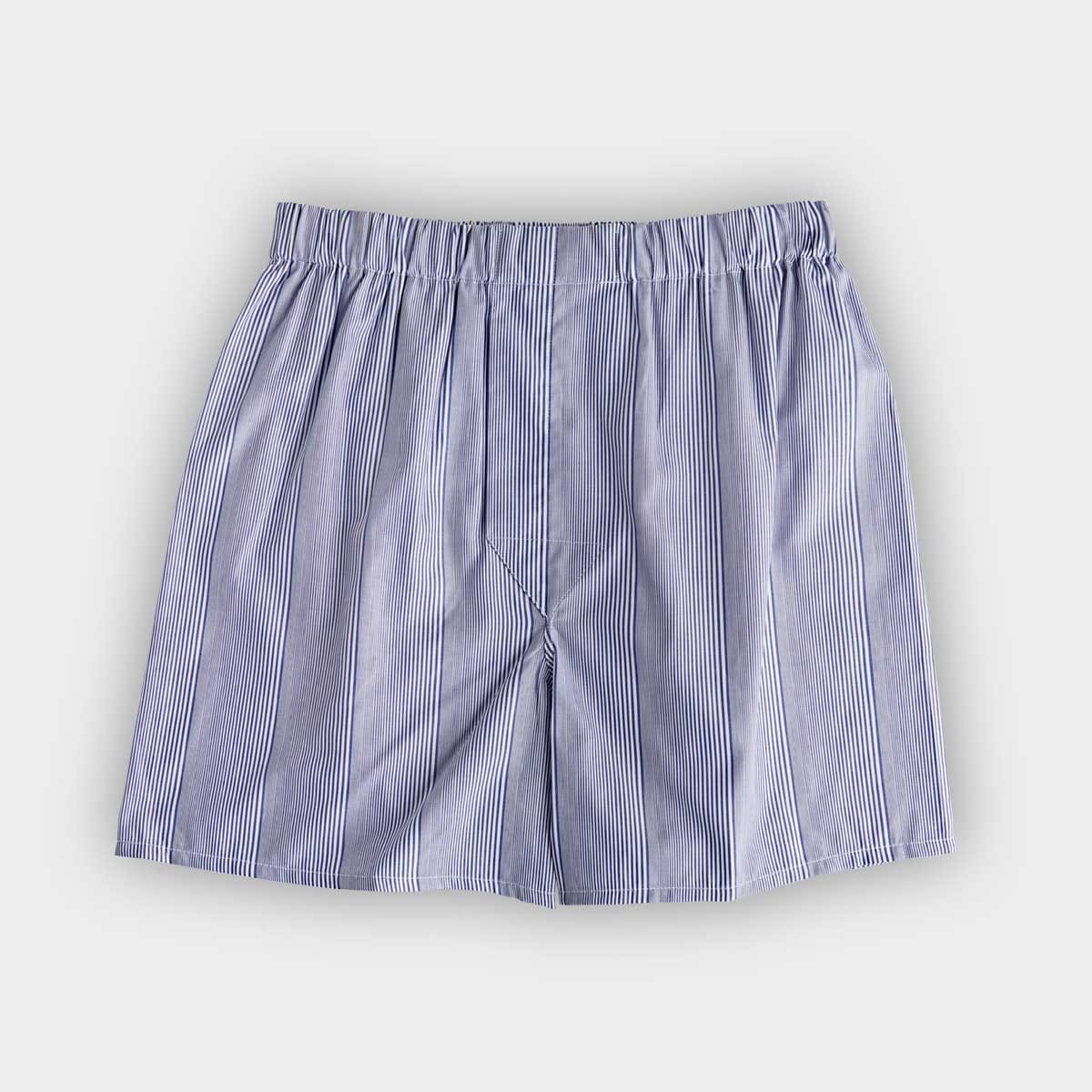 Stripe Cotton Poplin Boxer Shorts