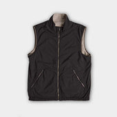 Tan Suede Lined Reversible Gilet