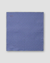 Blue Floral Print Floral Print Two-face Cotton Pocket Square