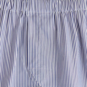 White Bengal Stripe Cotton Poplin Boxer Shorts