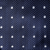 White Spot Herringbone Silk Tie