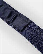 White Spot Knitted Silk Tie