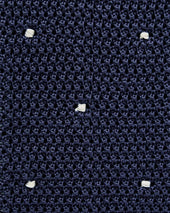 White Spot Knitted Silk Tie