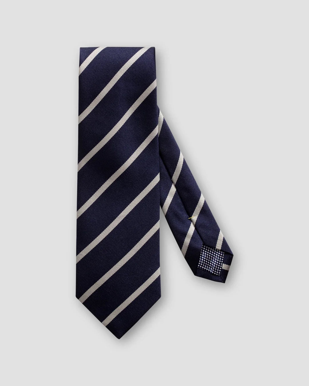 White Striped Silk Tie Eton