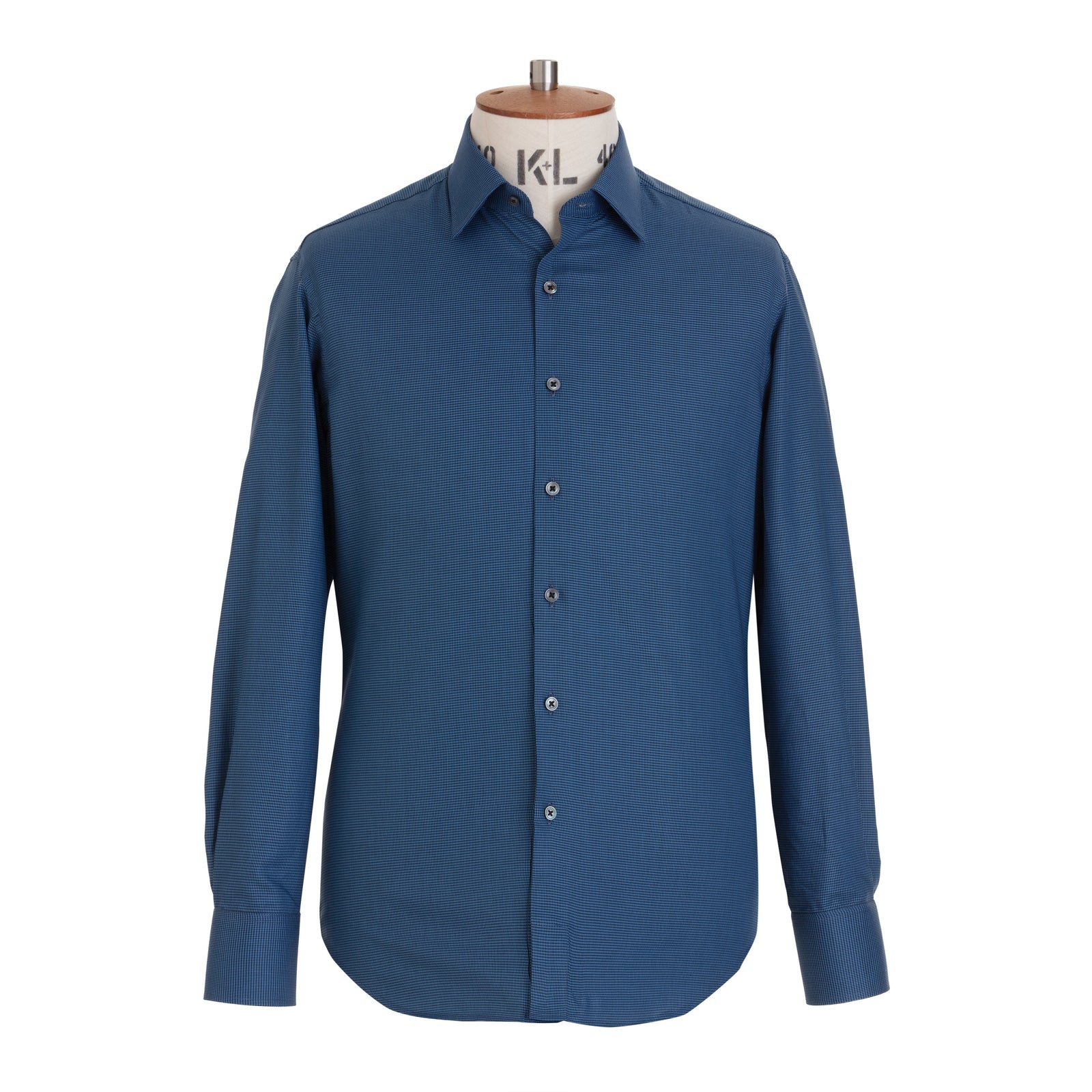 Sky Houndstooth Lyocell Shirt