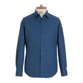 Navy/Sky Houndstooth Lyocell Shirt