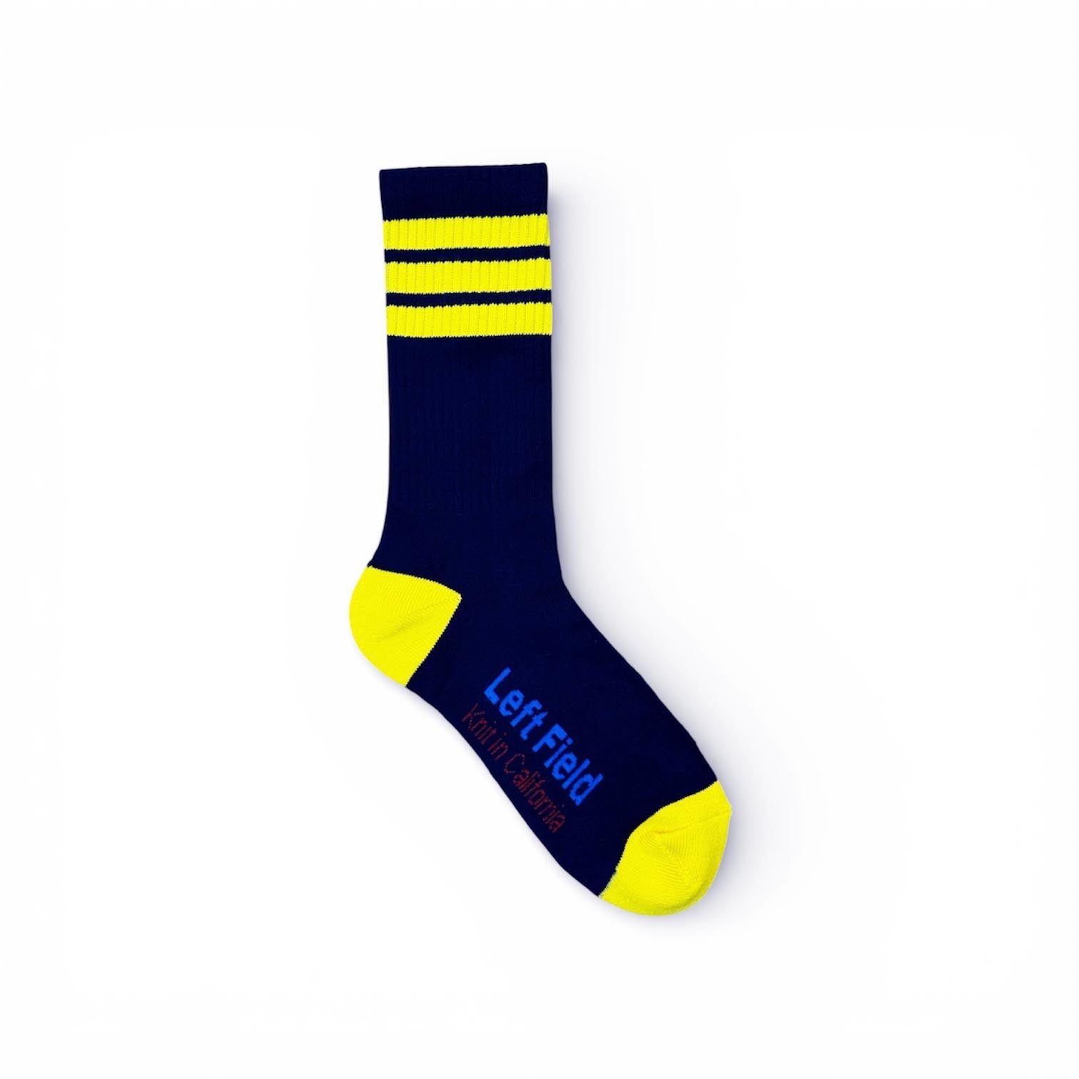 Yellow Striped Bamboo Tube Socks