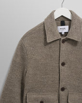 Newgate Light Brown Melange Wool Jacket