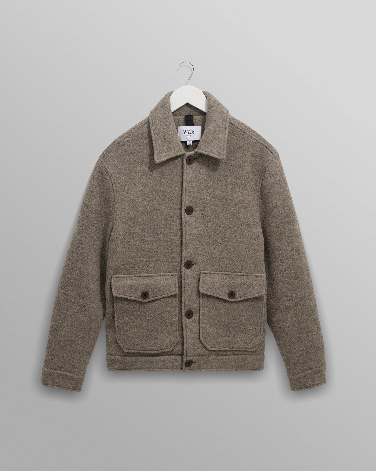 Newgate Light Brown Melange Wool Jacket