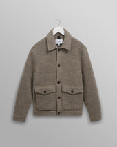Newgate - Light Brown Melange Wool Jacket