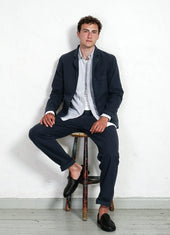NICOLAI | Informal 4-button Blazer | Black Navy