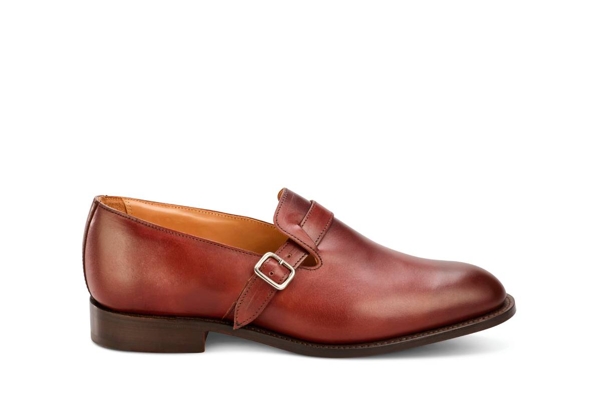 Niles Single Buckle Loafer Burnished