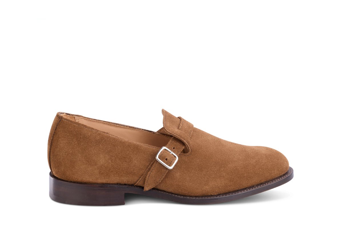 Niles Single Buckle Loafer Snuff Repello Suede