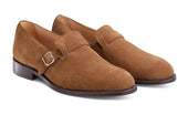 Niles Single Buckle Loafer - Snuff Repello Suede