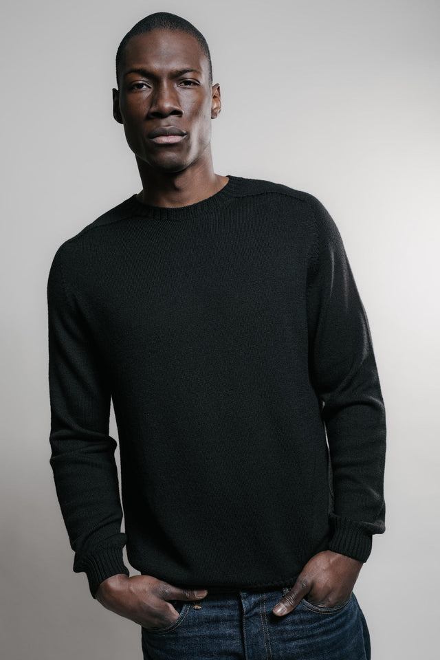 Pull Aris Col Rond - Noir