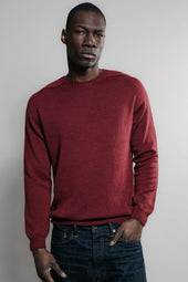 Pull Aris Col Rond Rouge Chin