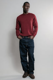 Pull Aris Col Rond Rouge Chin
