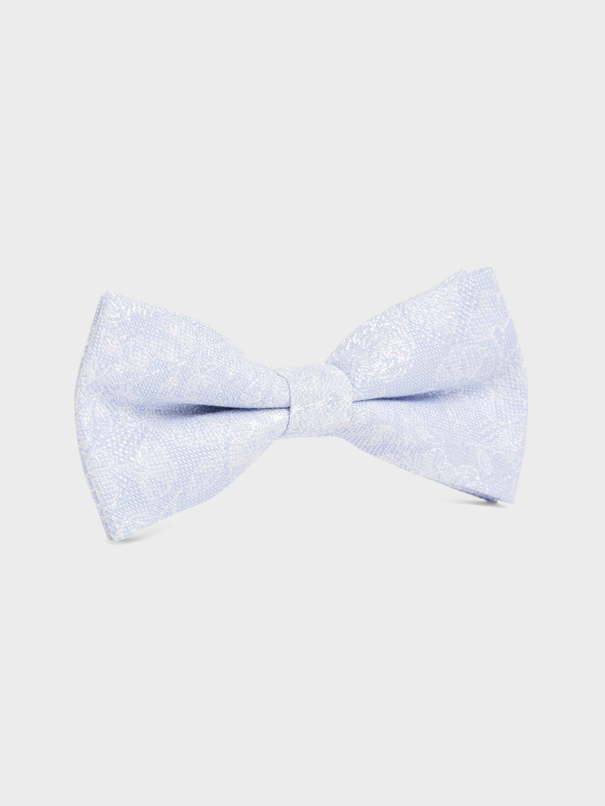 Noeud Papillon En Coton Et Soie Motif Fleuri Bleu