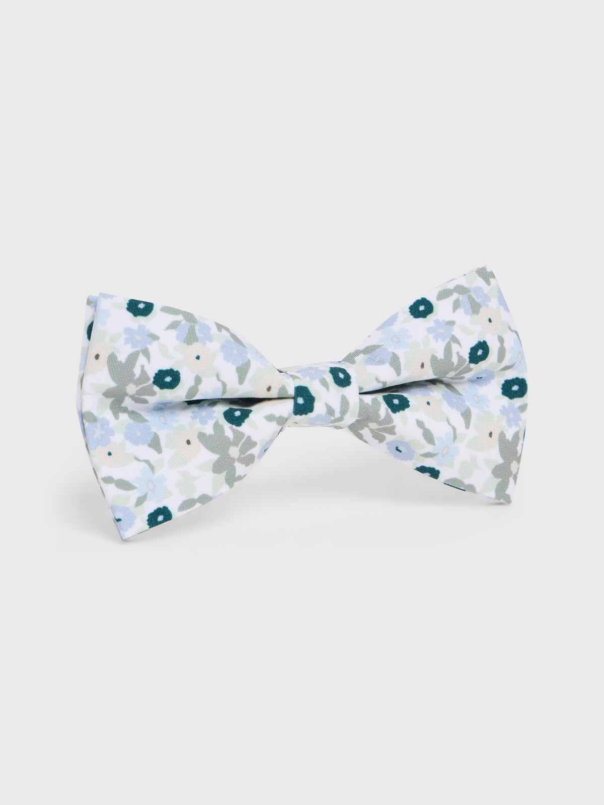 Noeud Papillon Motif Fleuri Kaki