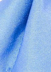 Noeud Papillon En Soie Unie Bleu Clair