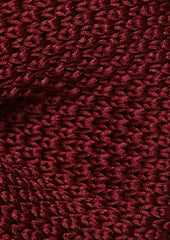 Noeud Papillon Tricot Uni Bordeaux