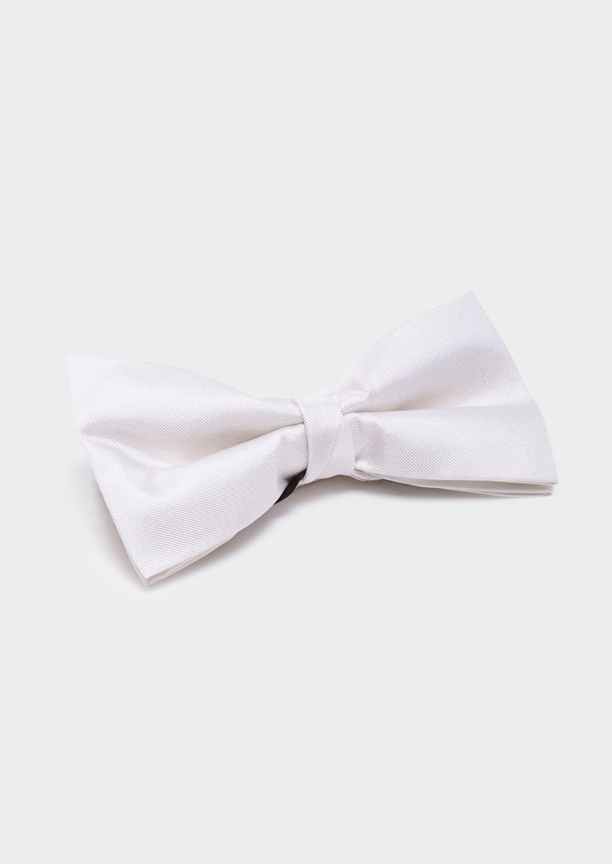 Noeud Papillon En Soie Unie Crue