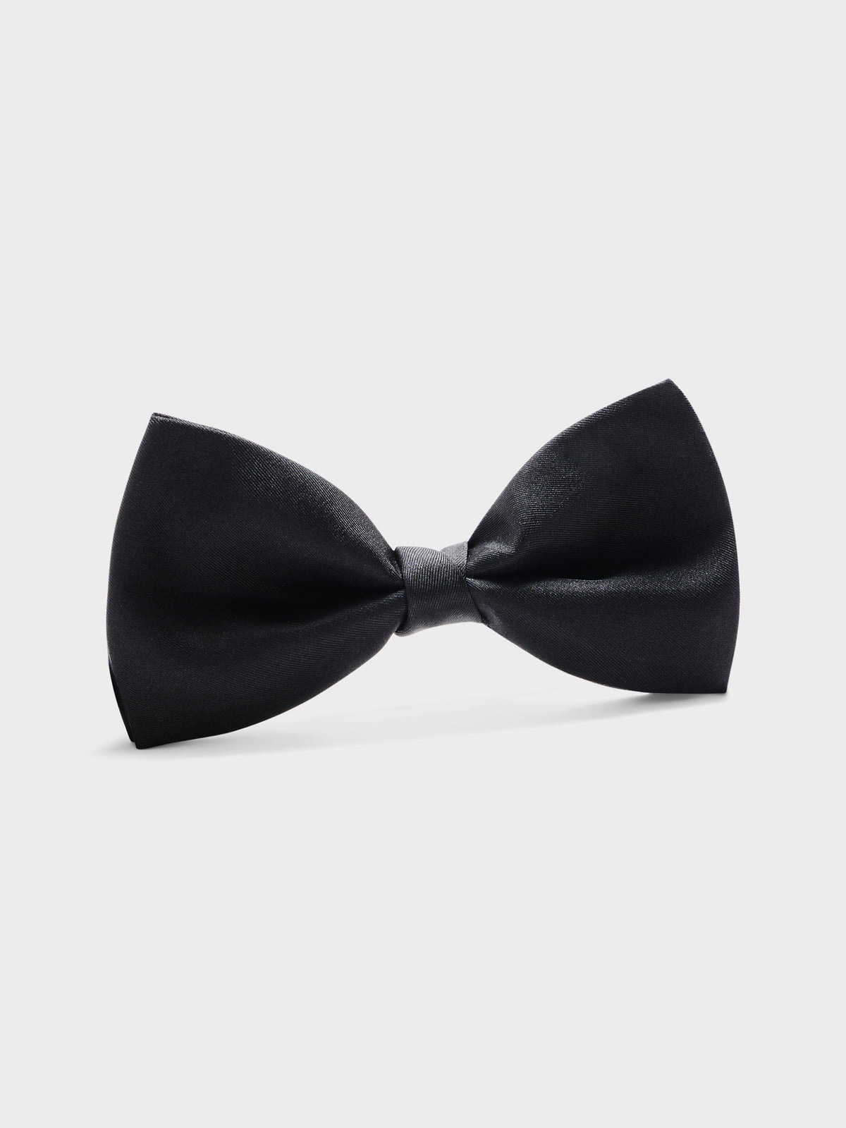 Noeud Papillon En Soie Unie Noire