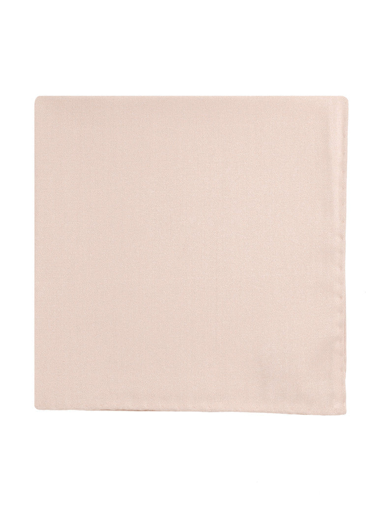 Nude Pink Silk Pocket Square Amalfi