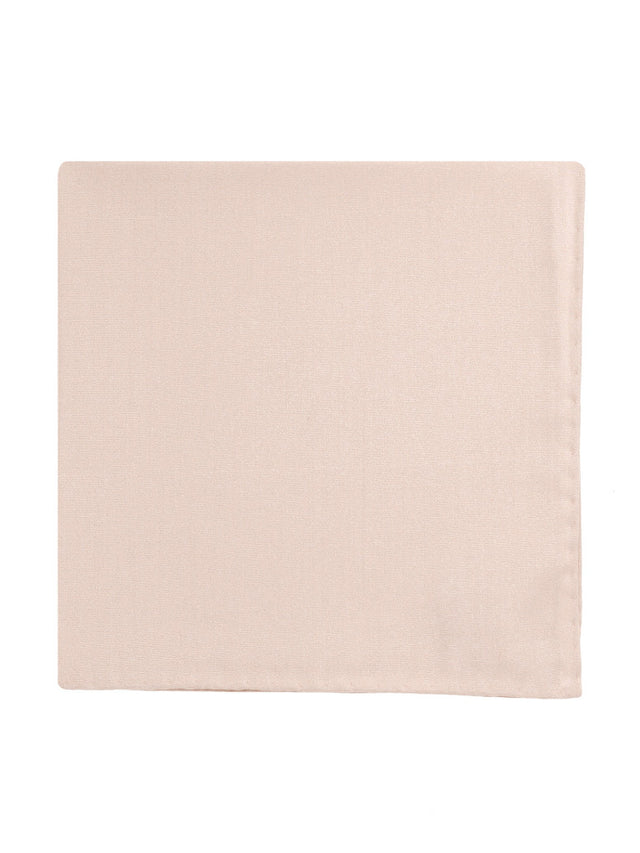 Nude pink silk pocket square Amalfi