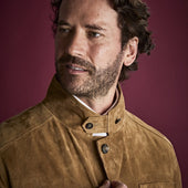 Nut Four Pocket Suede Cashmere Chianti Jacket