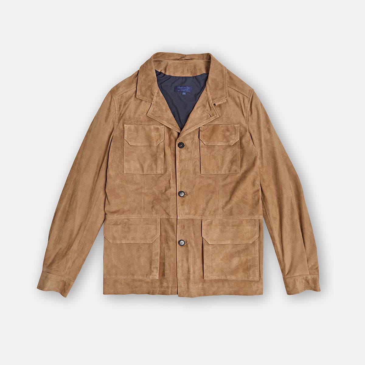 Nut Four Pocket Suede Cashmere Chianti Jacket