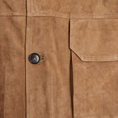 Nut Four Pocket Suede Cashmere Chianti Jacket
