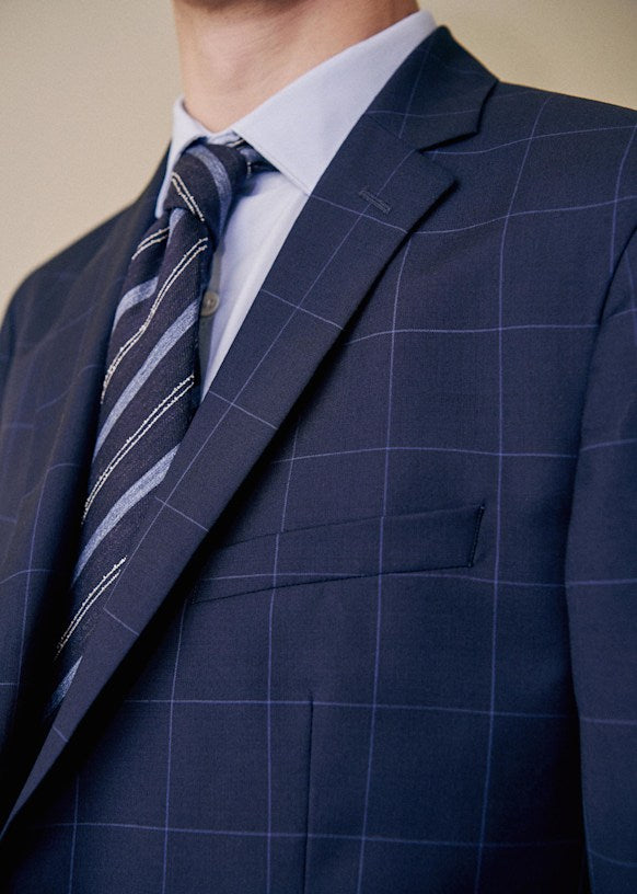 Cole Jacket - Large Navy Checks