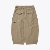 Nylon Cargo Balloon Pants Beige