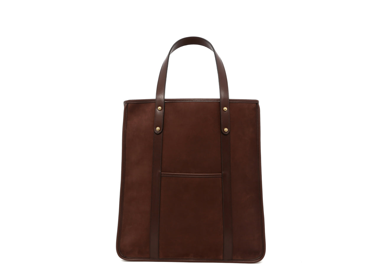 Market Tote - Coffee Bean/Chocolate - Smooth Nubuck - Unlined