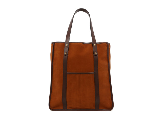Market Tote - Sugar Almond - Suede - Lined