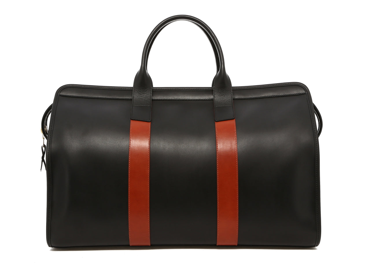 Signature Travel Duffle - Black/Chestnut - Belting Leather