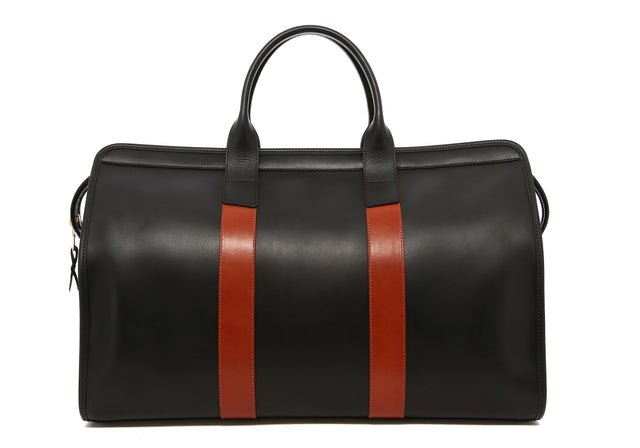 Signature Travel Duffle - Black/Chestnut - Belting Leather