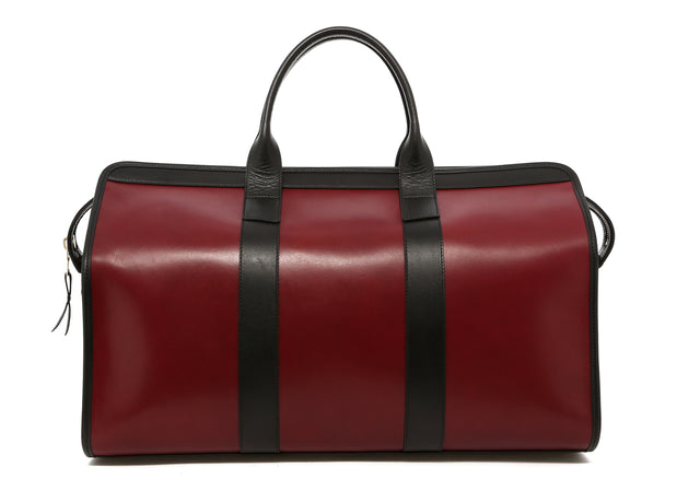 Signature Travel Duffle - Cabernet/Cashew/Black - Burgundy Interior