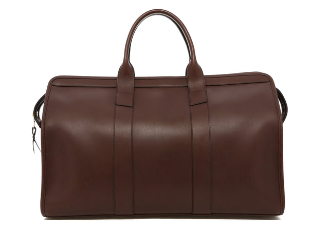 Signature Travel Duffle - Chocolate - Belting Leather - Linen Interior