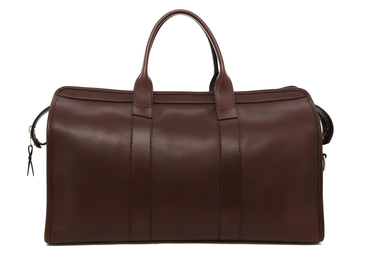 Signature Travel Duffle - Chocolate - Tumbled Leather - Cocoa Interior