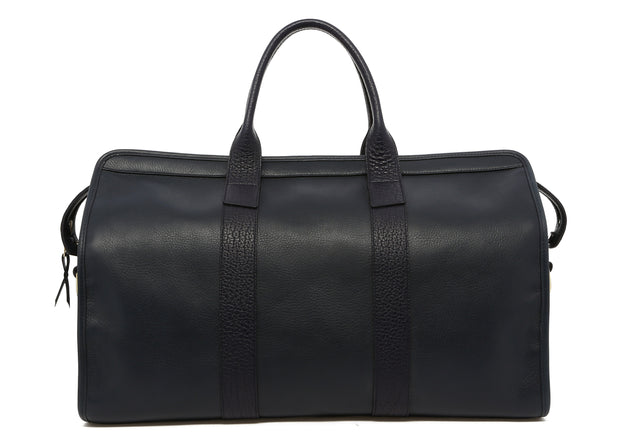Signature Travel Duffle - Navy/Blueberry - Tumbled Leather