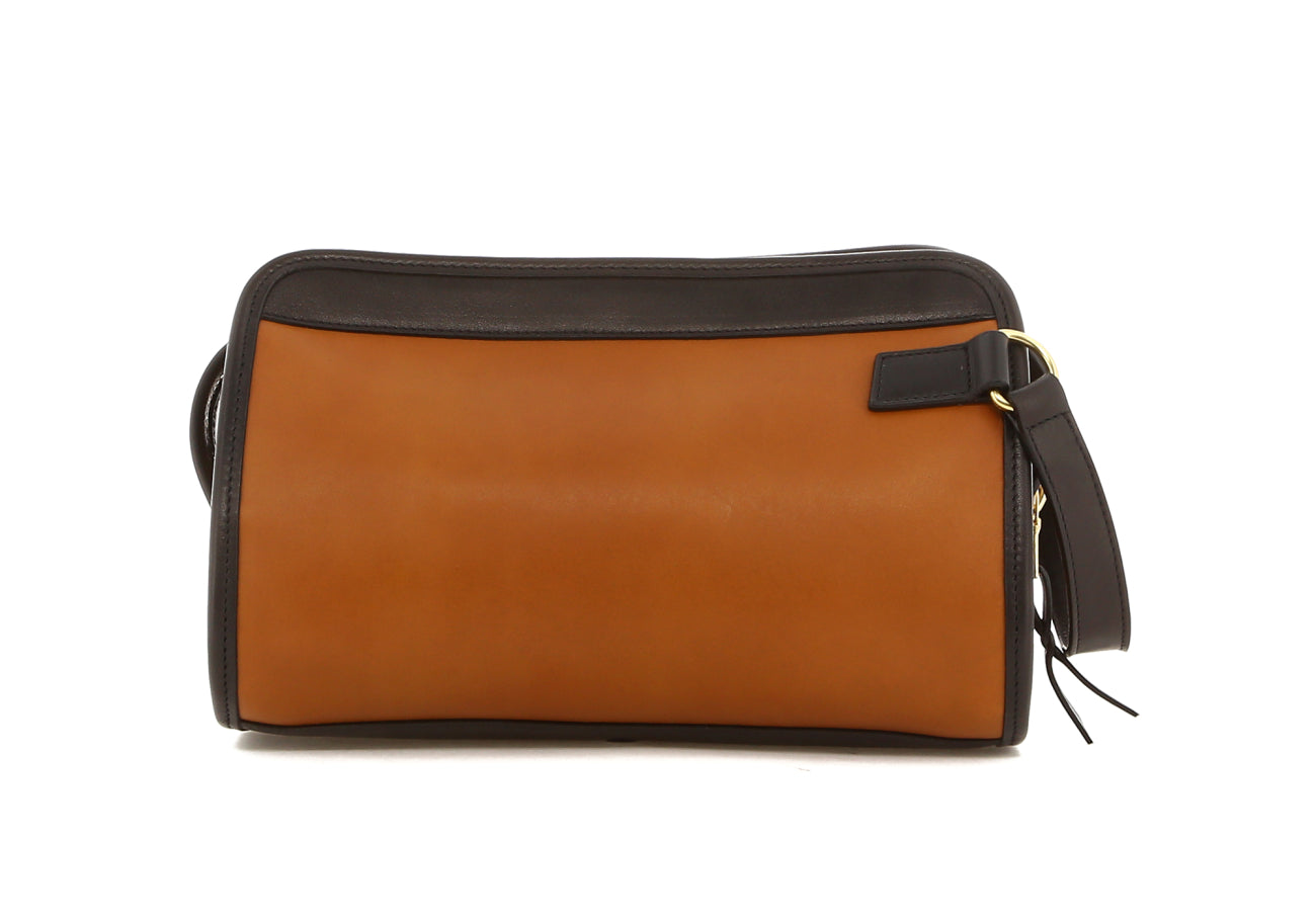 Small Travel Kit - Cashew/Black - Belting Leather