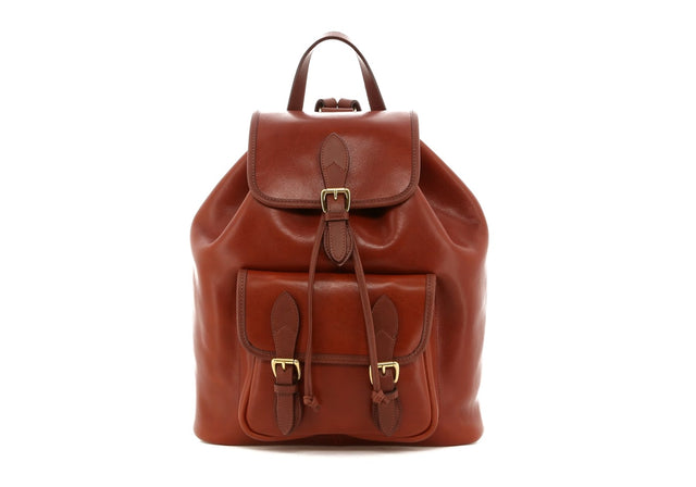 Classic Backpack - Potters Clay/Chestnut - Tumbled Leather