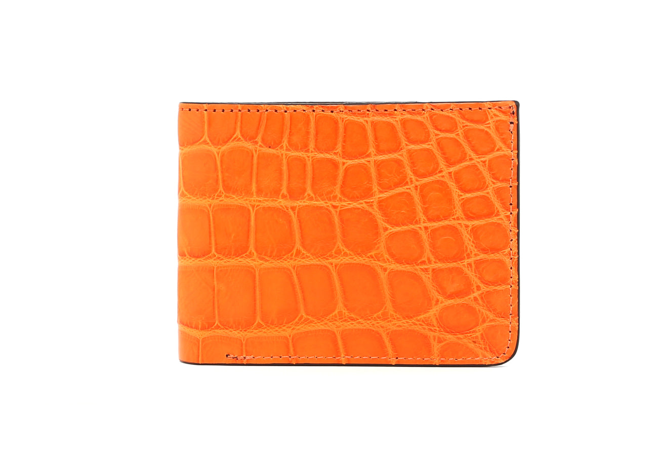 Bifold Wallet Alligator Olive Belting