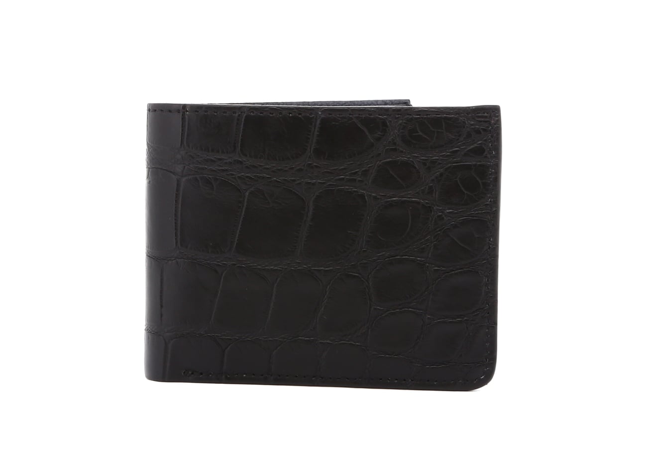 Bifold Wallet Alligator Bluestone Goatskin