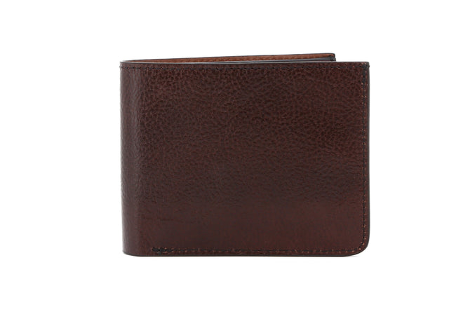 Bifold Wallet - Glossy Root Beer/Glossy Port Royal Leather - Cognac Interior