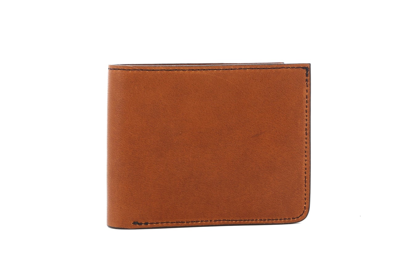 Bifold Wallet Gingerbread Oiled Leather